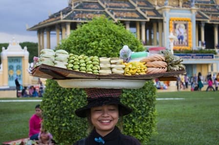 Comer vegetariano en Cambodge