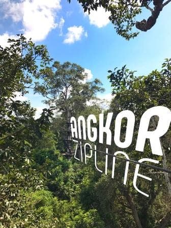 La tirolina de Angkor Zipline